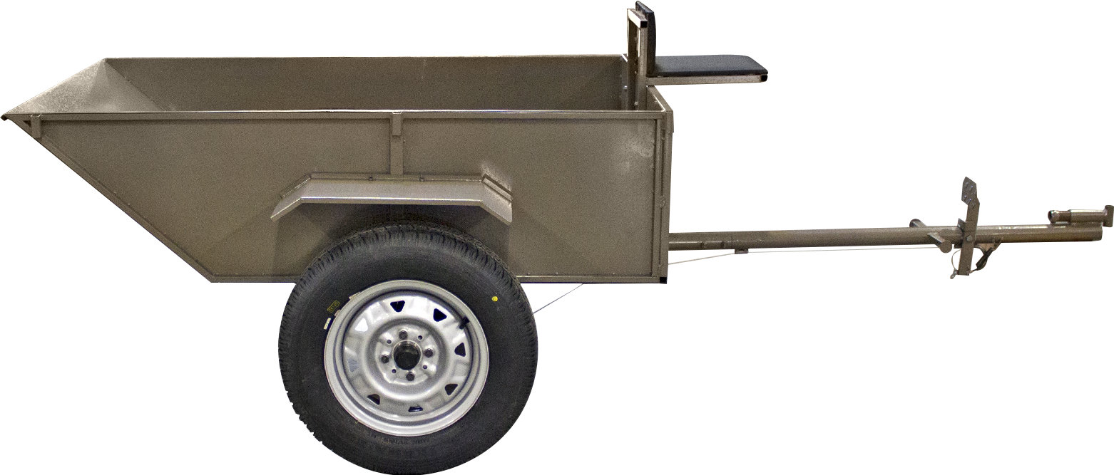 Тележка прицепная большая для мотоблоков (г/п 750кг,1500*1000*400мм,70кг,R13) (C3035)