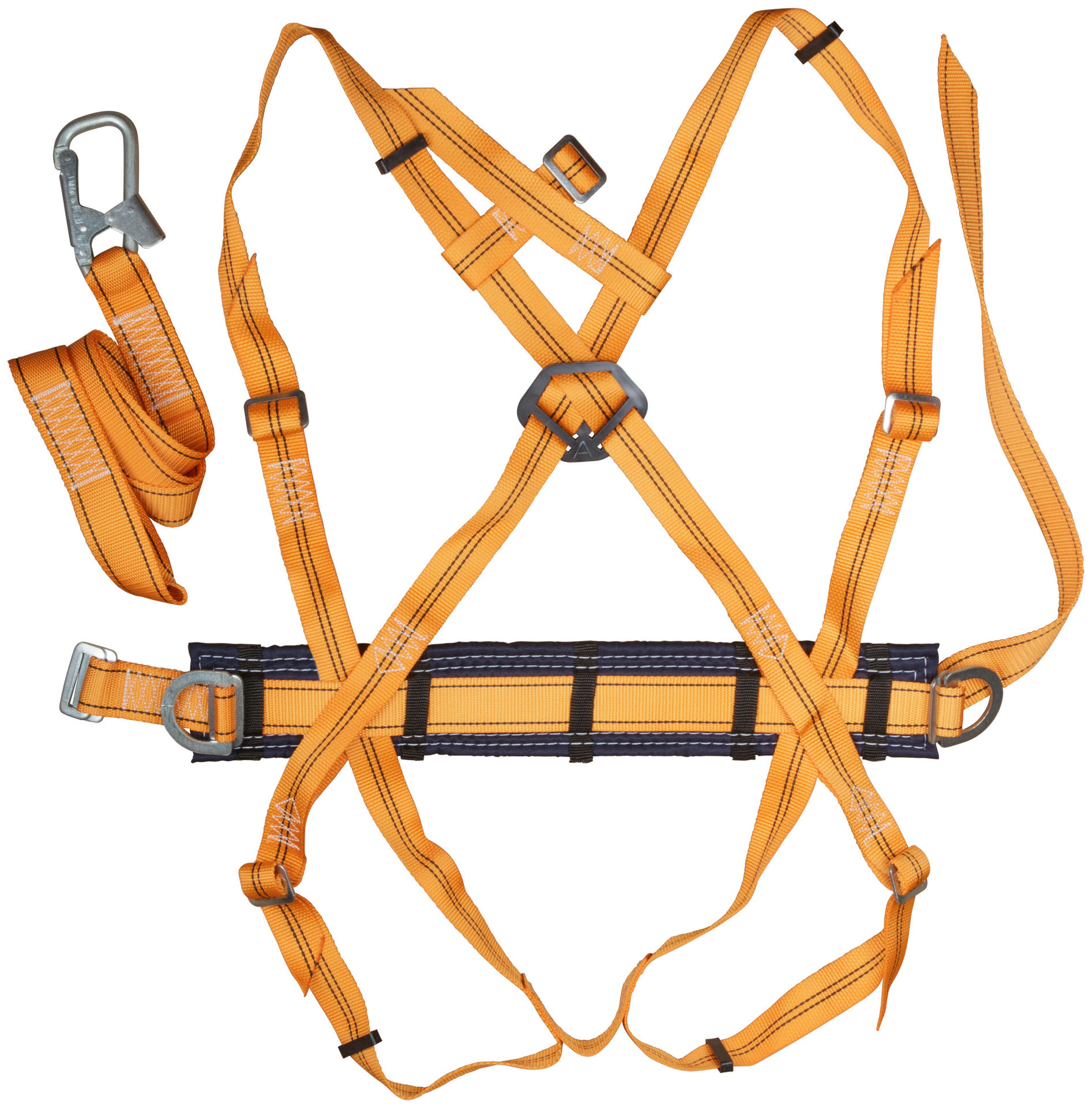 Удерживающая привязь с наплечными и набедренными лямками УП-2ЖА ( лента ) (12577)