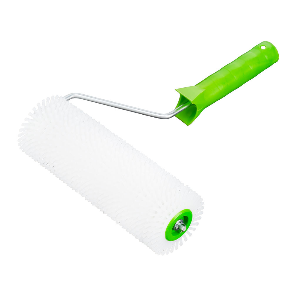 Валик игольчатый для наливных полов с ручкой, 200 мм Сибртех (81100)