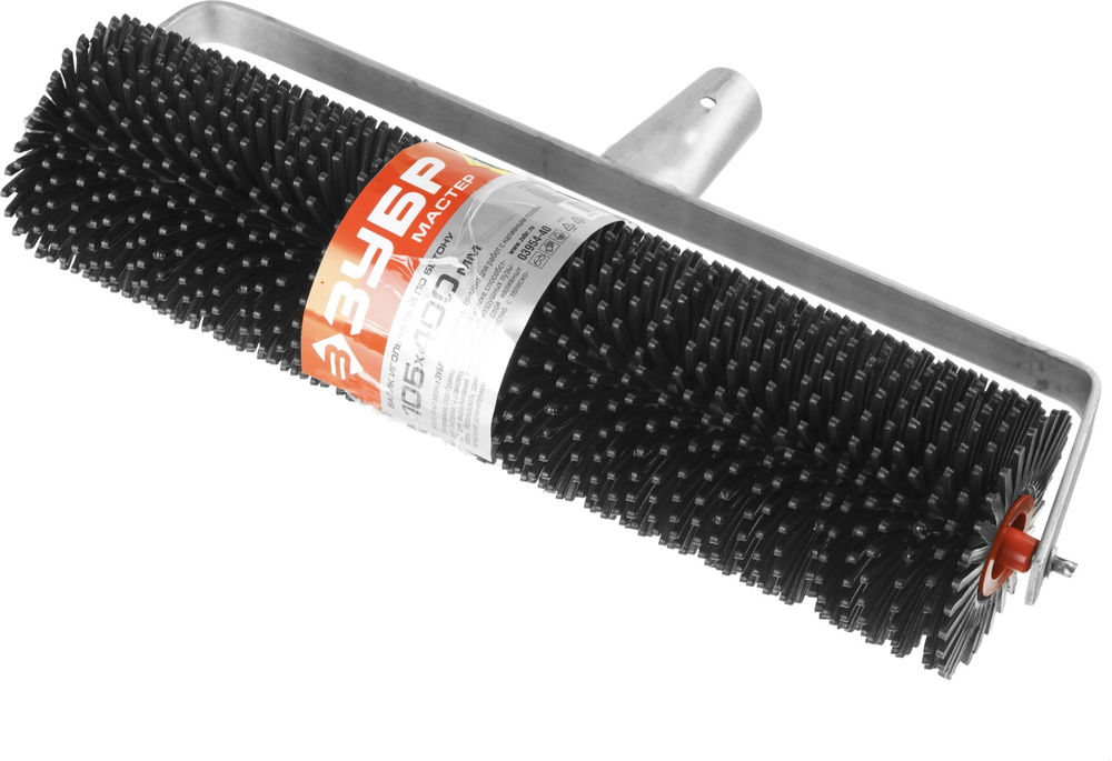 Валик игольчатый 105?400 мм по бетону бюгель 6 мм полипропилен ЗУБР 03954-40