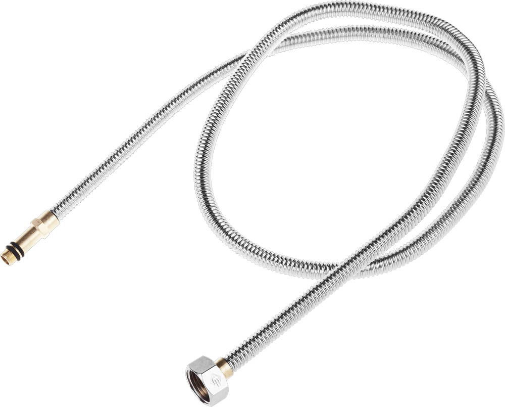 ЗУБР 1/2?, 1.2 м, гайка-штуцер, сильфонная подводка для смесителей с удлиненным штуцером (51013-120)