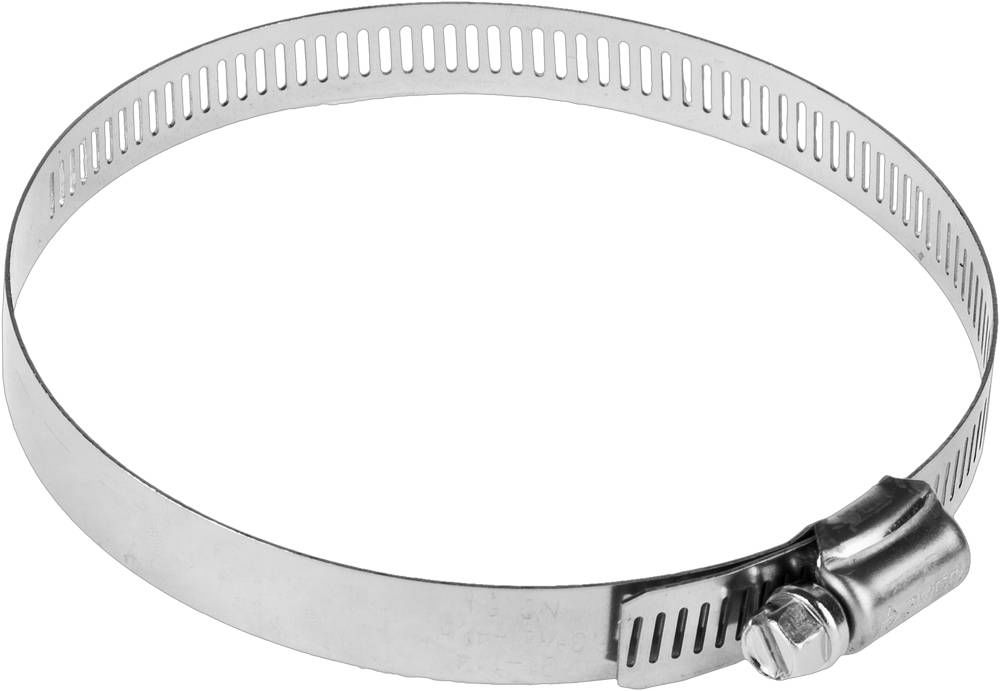 Нержавеющий хомут НХ-12П, 91 - 114 мм, просечная лента 12.7 мм, 2 шт ЗУБР Профессионал 37815-091-114-2