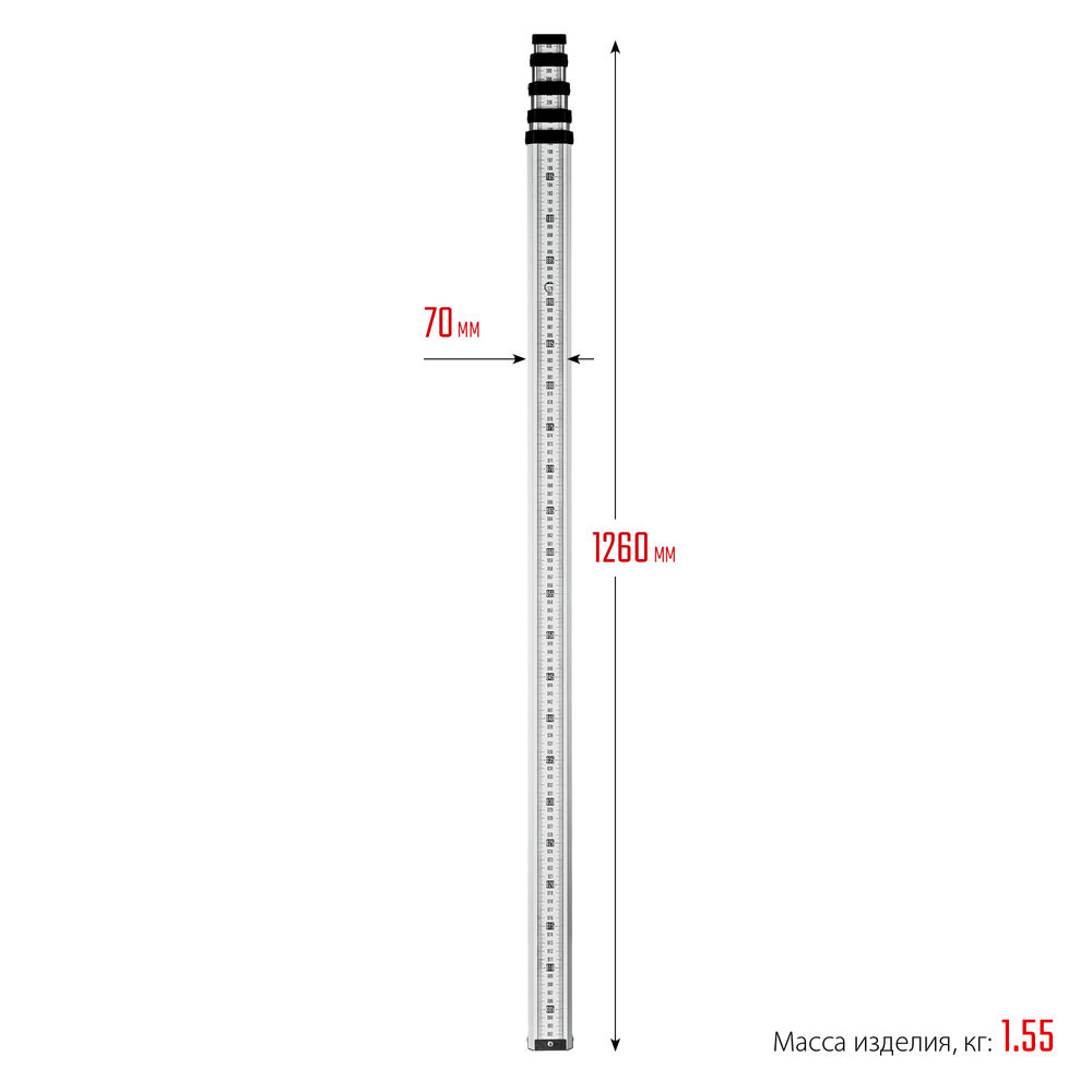 Геодезическая рейка ЗУБР РГ 5 34948-5