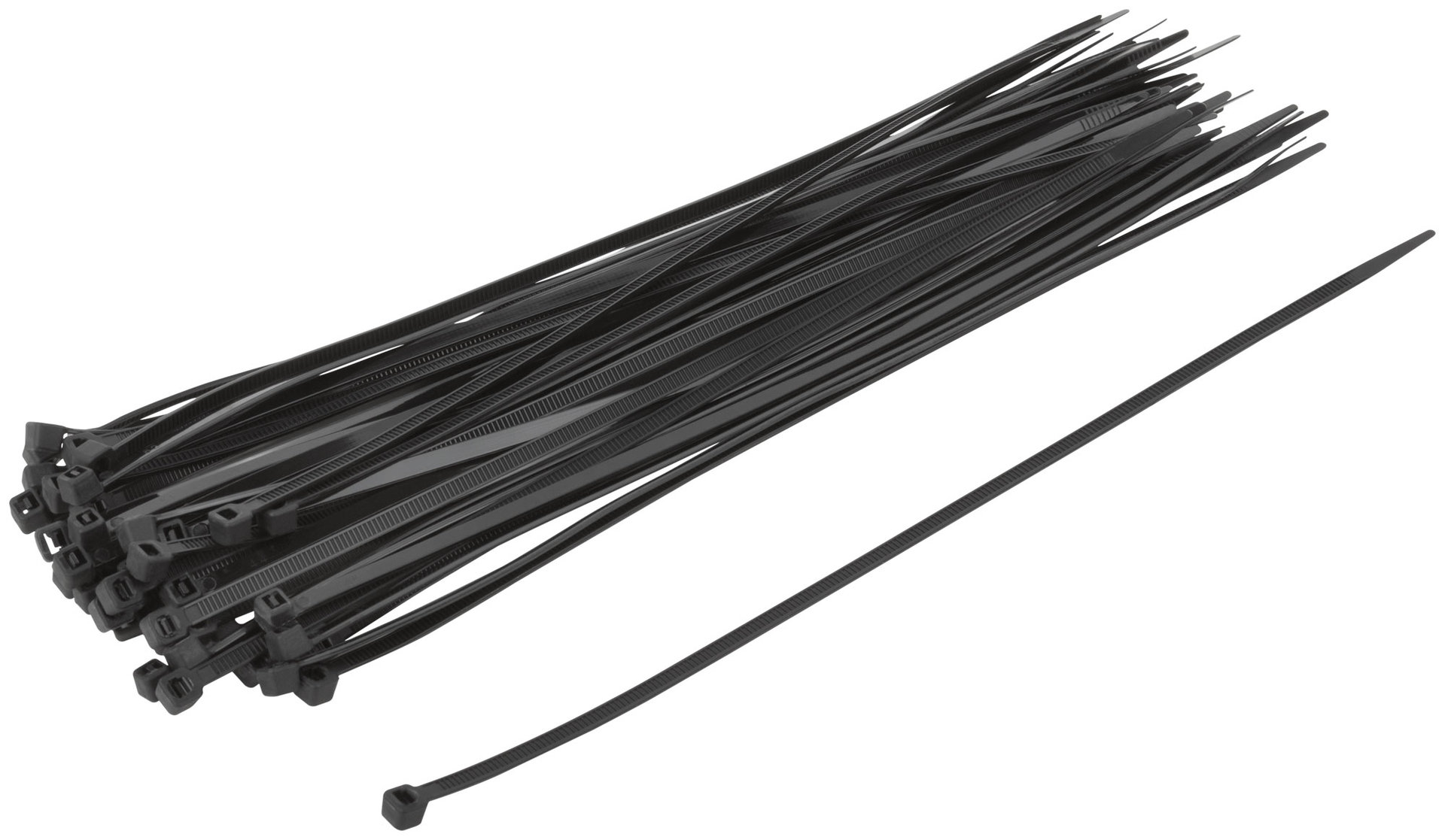Хомуты нейлоновые, черные д/проводов 50 шт., 250x3,6 мм (60395)