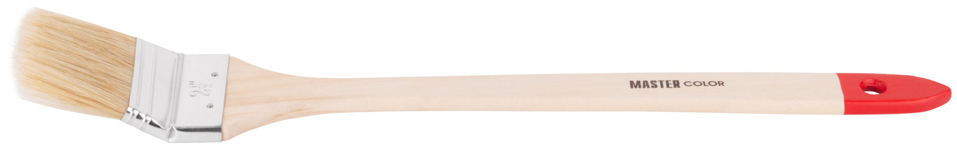 Кисть радиаторная, толщ. 13 мм, натур. щетина, нерж. обжим, дерев. ручка, ширина 65 мм (30-0304)