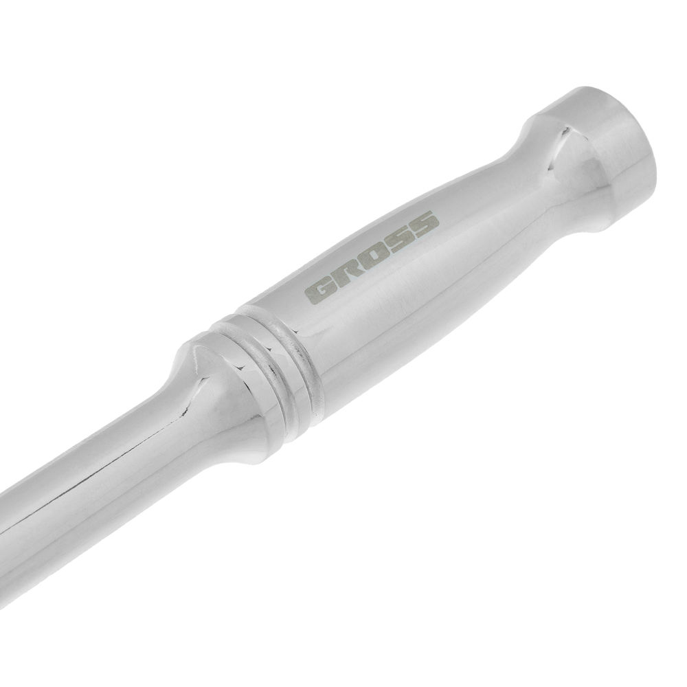 Ключ-трещотка 1/4, CrV, 120 зубьев, цельнометаллический, хром Gross