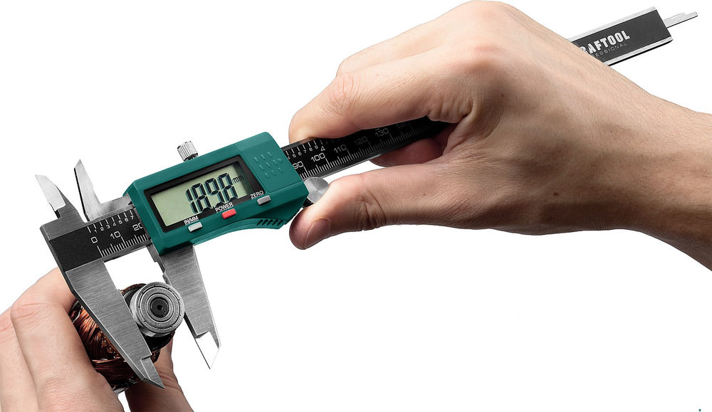 Металлический электронный штангенциркуль 200 мм, высокоточный KRAFTOOL 34460-200