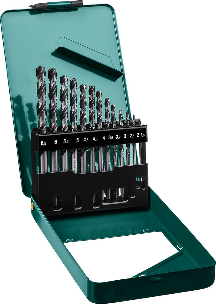 Набор сверл по металлу HSS-G, 13 шт, (1.5-6.5 мм), сталь P6M5 KRAFTOOL 29651-H13