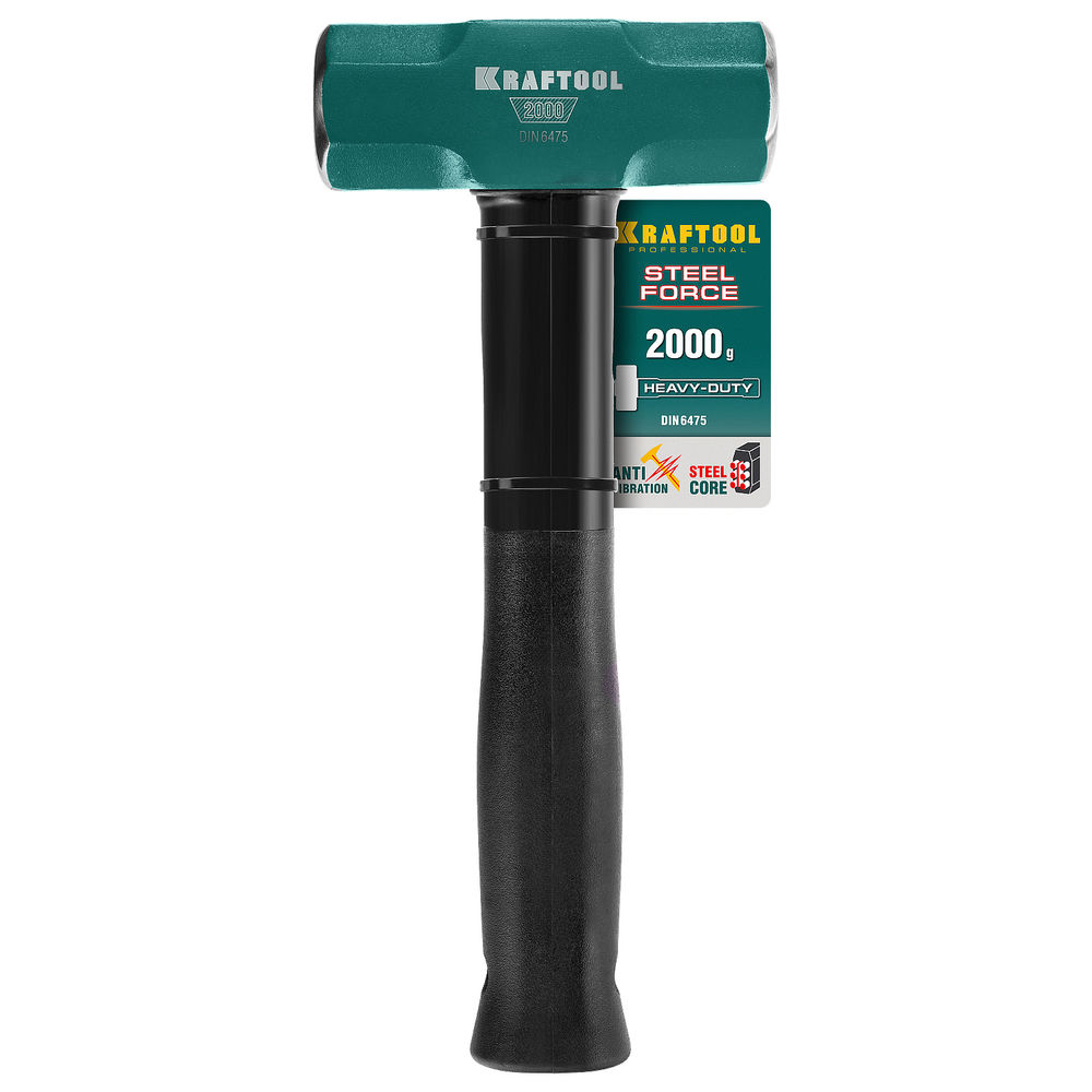 Кувалда 2 кг со стальной обрезиненной рукояткой Steel FORCE KRAFTOOL 2009-2