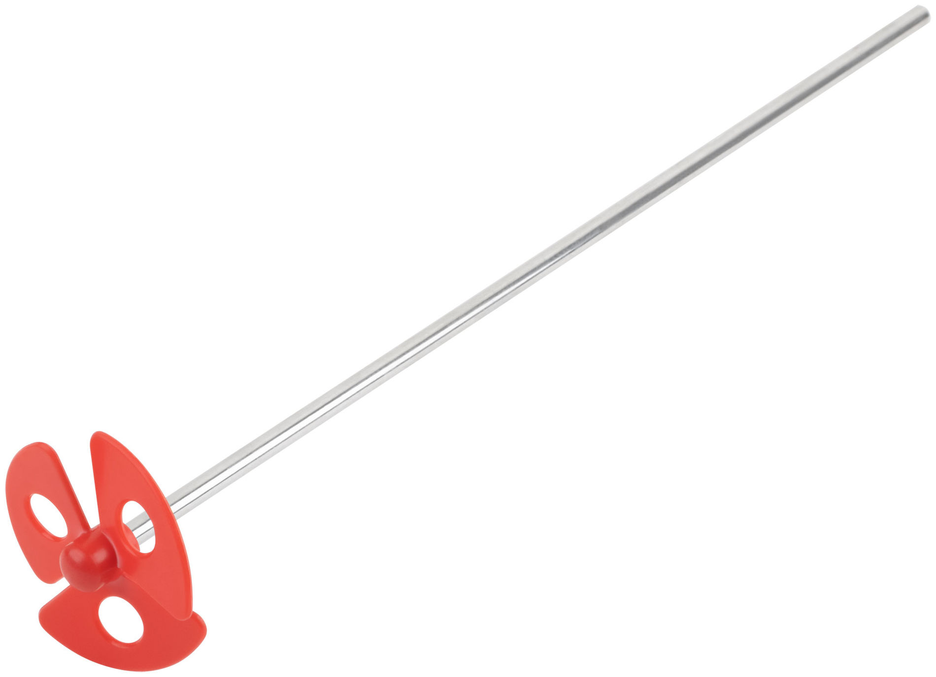 Миксер для краски, 60x365 мм, оцинкованный стержень диаметром 6 мм, пластмассовая насадка тип пропеллер (30-1471)