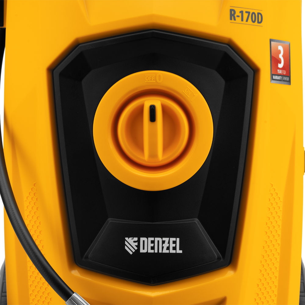 Моечная машина высокого давления R-170D, 2000 Вт, 170 бар, 360 л/ч, с барабаном Denzel (58229)