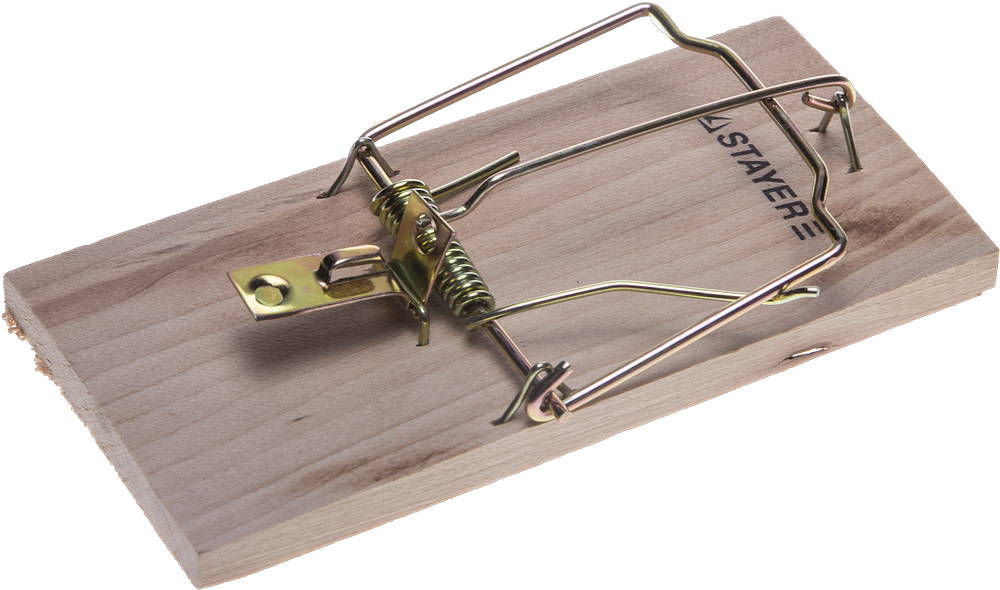 Мышеловка деревянная 125 х 60 мм, средняя STAYER 40501-M