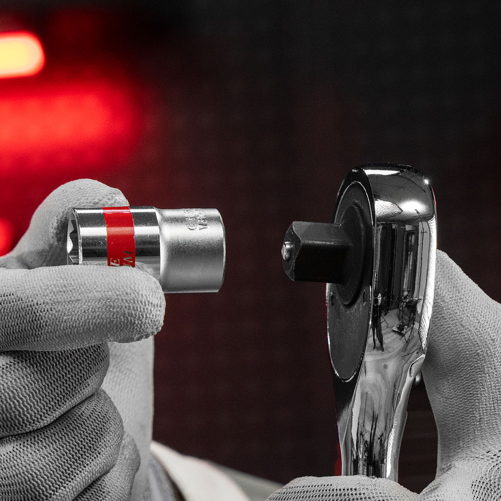 Набор торцевых головок, 1/2, 12 гранные, CrV, 10-24мм, 10 штук Matrix