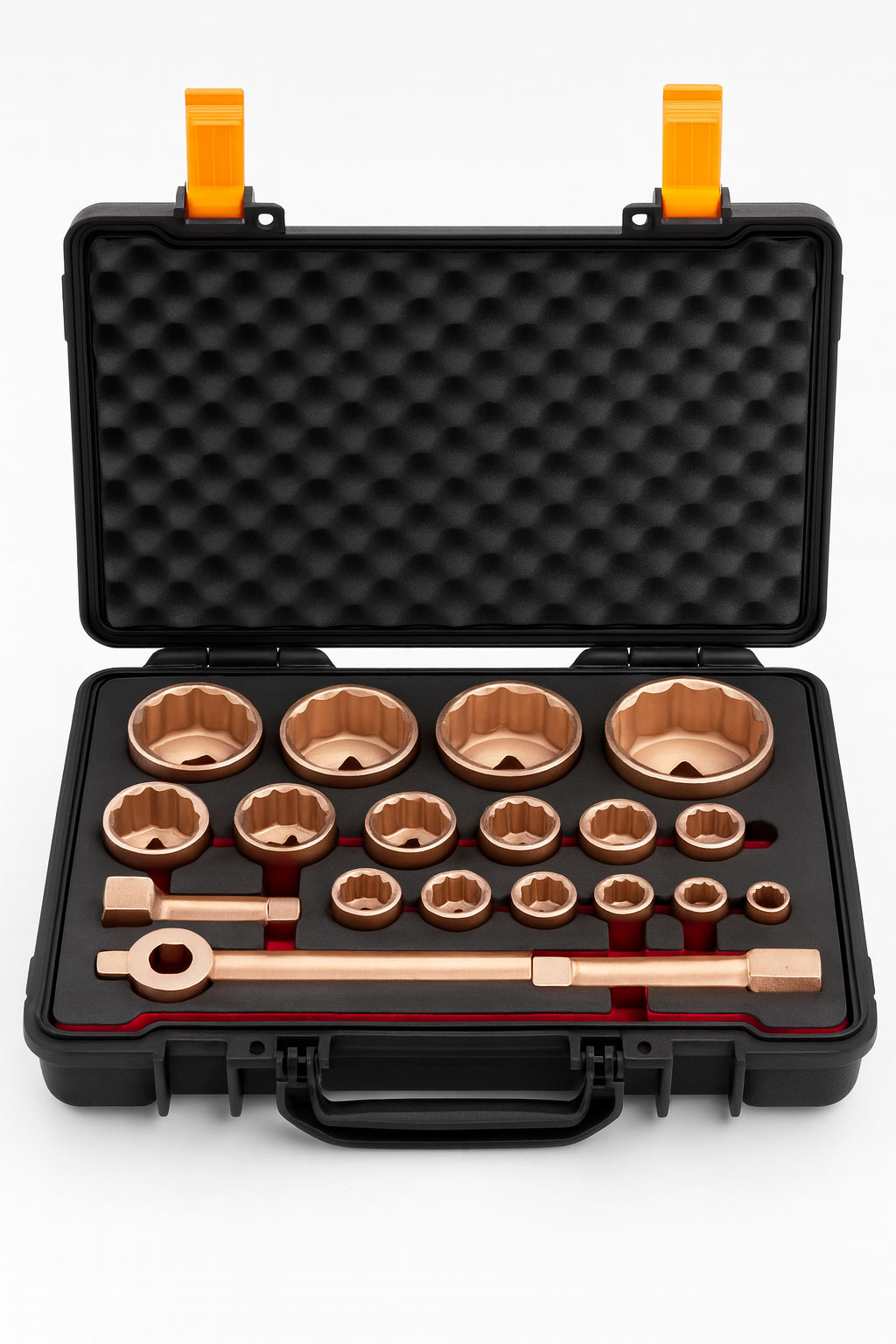 Набор торцевых головок искробезопасных 1, 18 предметов AlCu, HORTZ