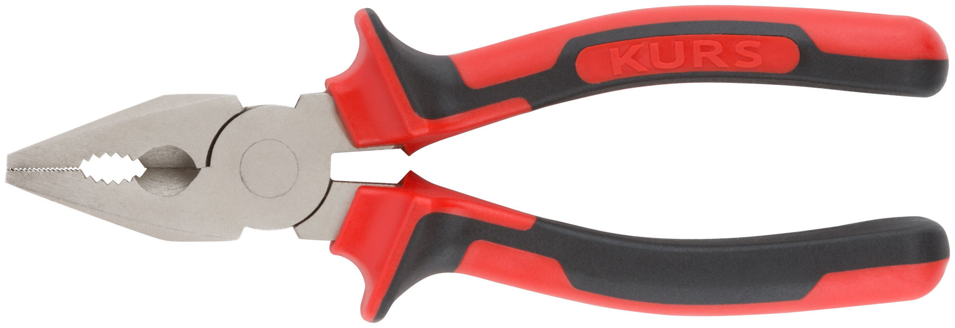 Плоскогубцы комбинированные Тренд, двухцветные прорезиненные ручки, хром-никелевое покрытие 160 мм (47564)