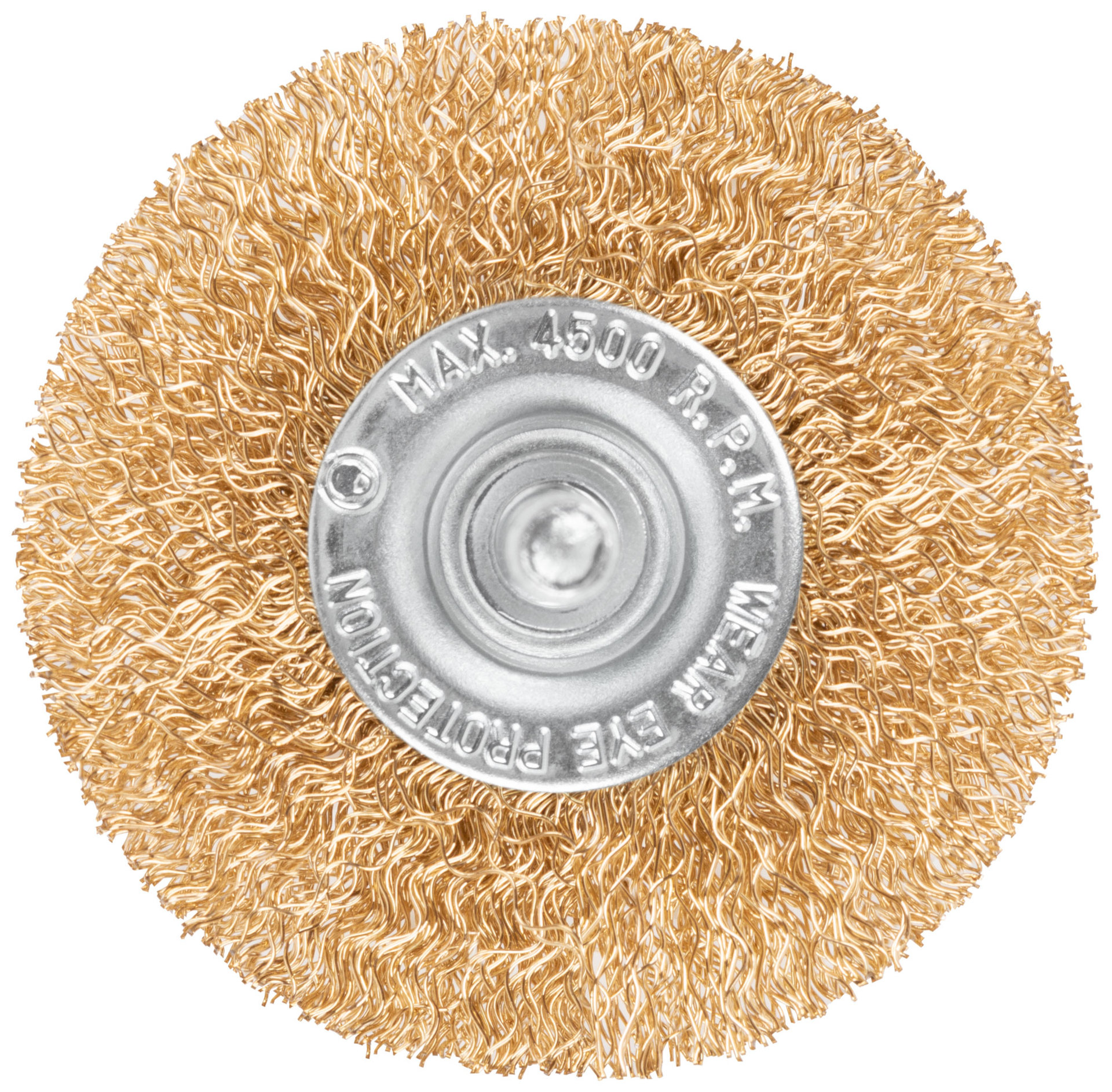 Щетка для дрели, тип Плоская, латун. витая проволока 0,3 мм, 65 мм, блистер, CUTOP Profi (82-915)