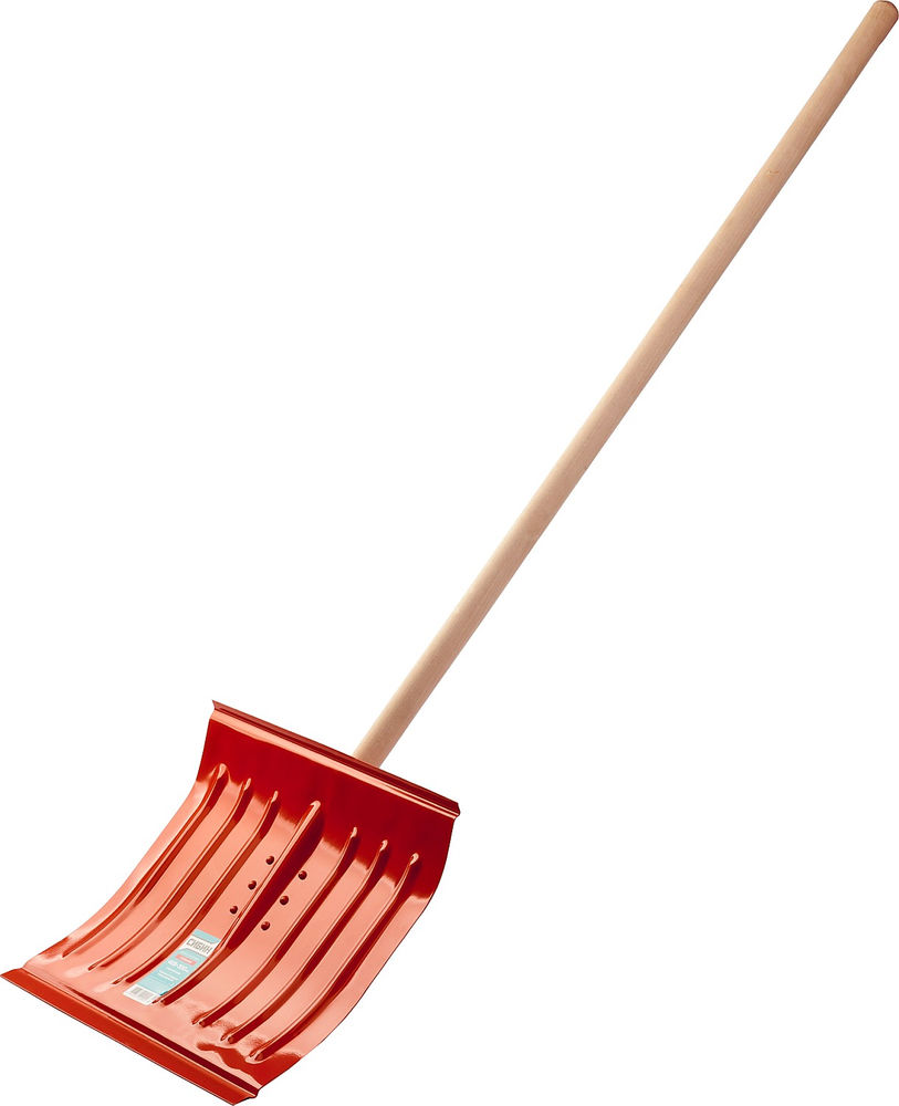 Снеговая лопата деревянный черенок стальной ковш 430мм СИБИН ЛС-430 421841