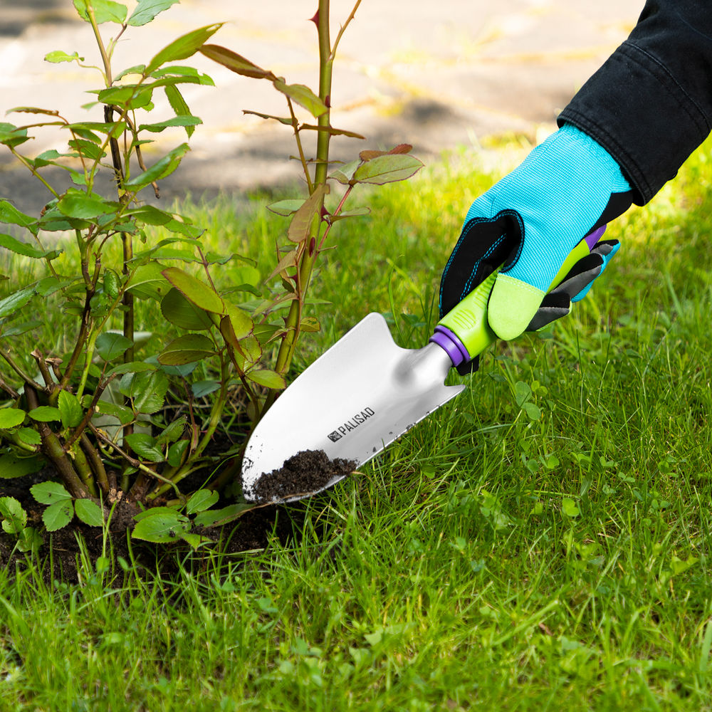 Совок посадочный широкий, 85 х 300 мм, стальной, пластиковая рукоятка, Connect, Palisad (63001)