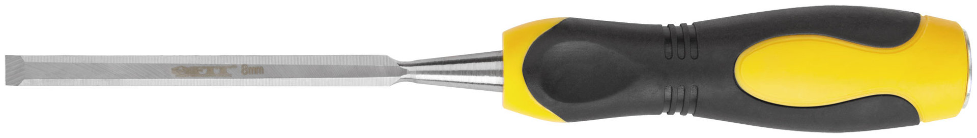 Стамеска Профи CrV, двухцветная прорезиненная ручка 8 мм