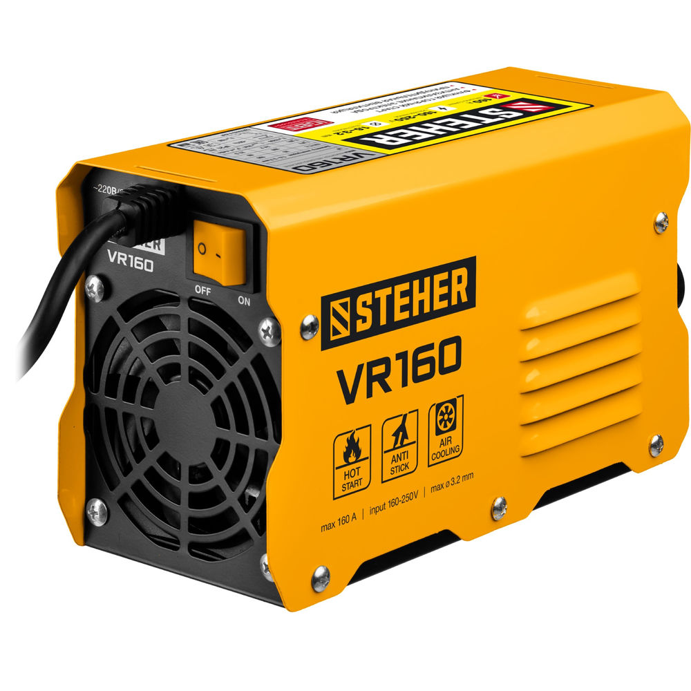Аппарат сварочный инверторный ММА STEHER 160 А макс. электрод O 3.2 мм VR-160  