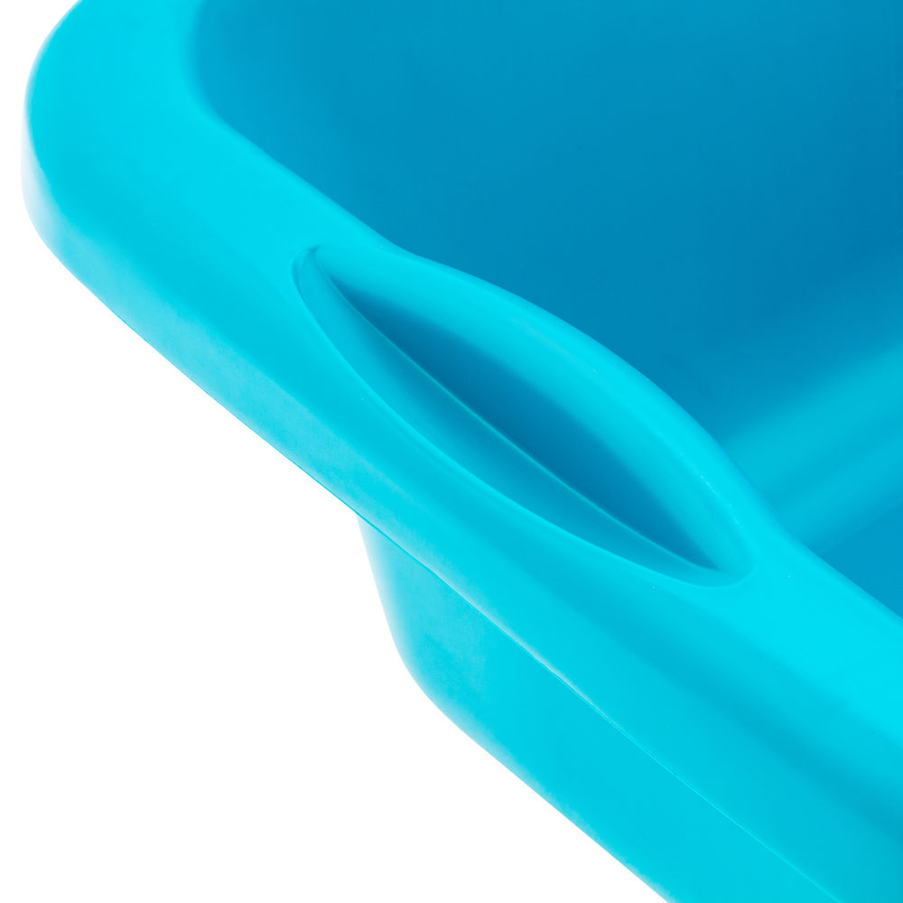 Таз пластмассовый прямоугольный 25 л, бирюзовый, Home Palisad (929935)