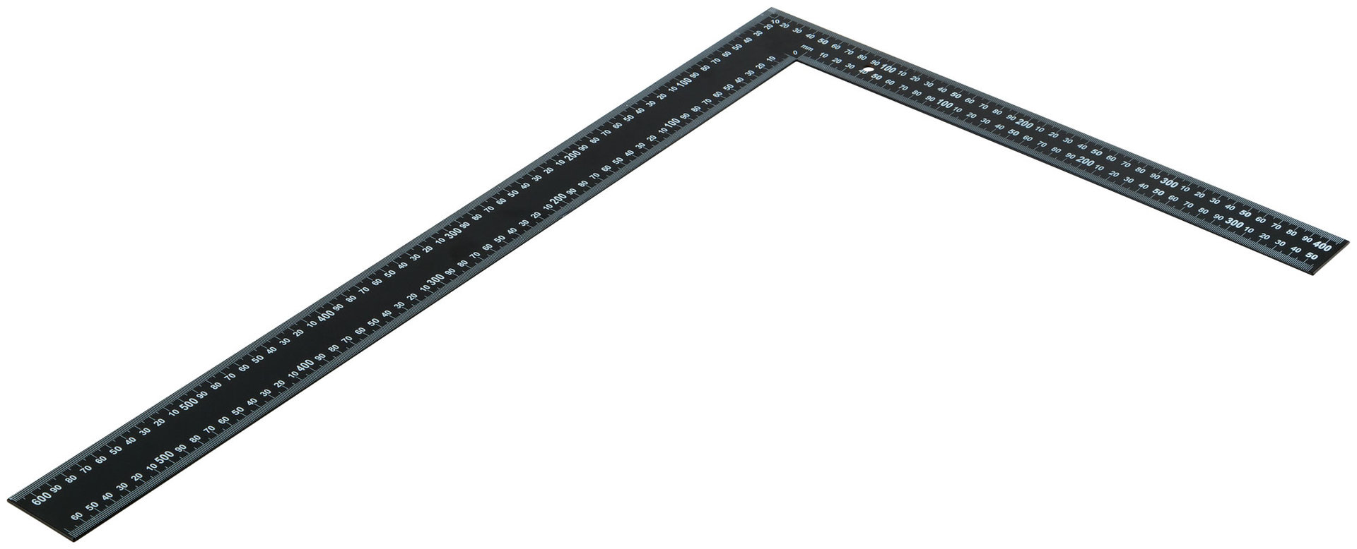 Угольник столярный цельнометаллический, крашеная шкала 400 х 600 мм (19620)