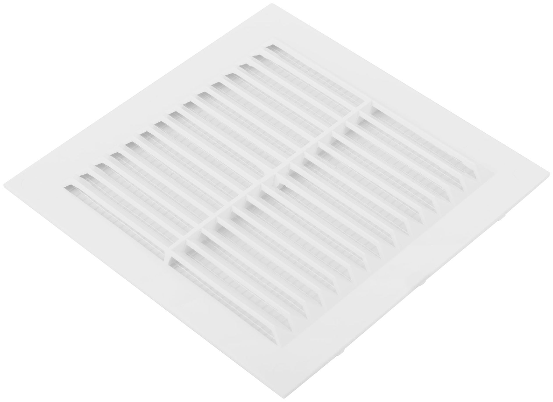 Вентиляционная решетка, пластиковая, 150 х 150 мм, с сеткой (75021)