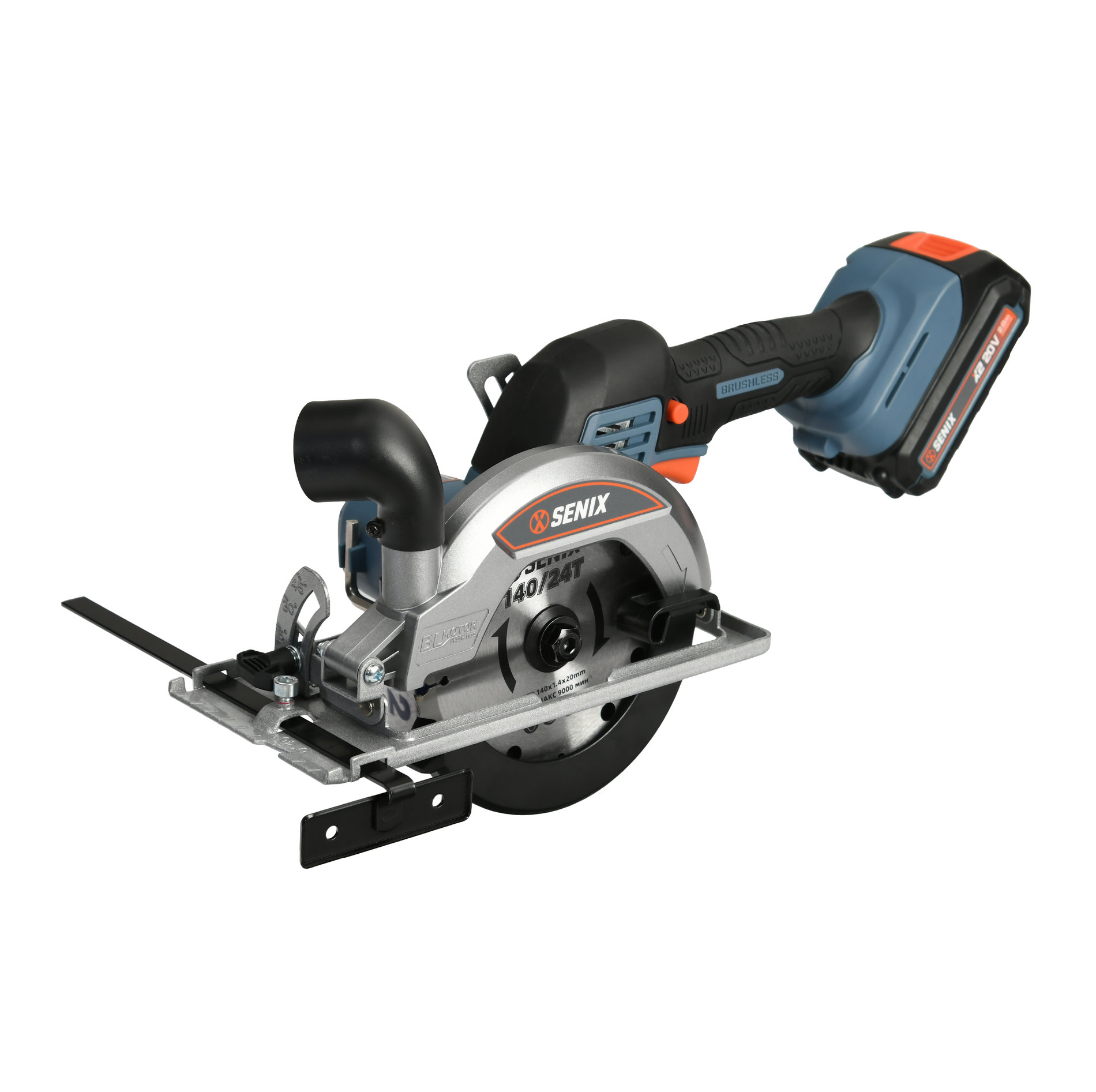 Дисковая пила, 140 мм, 1х4Ач, ЗУ, коробка X2 20В