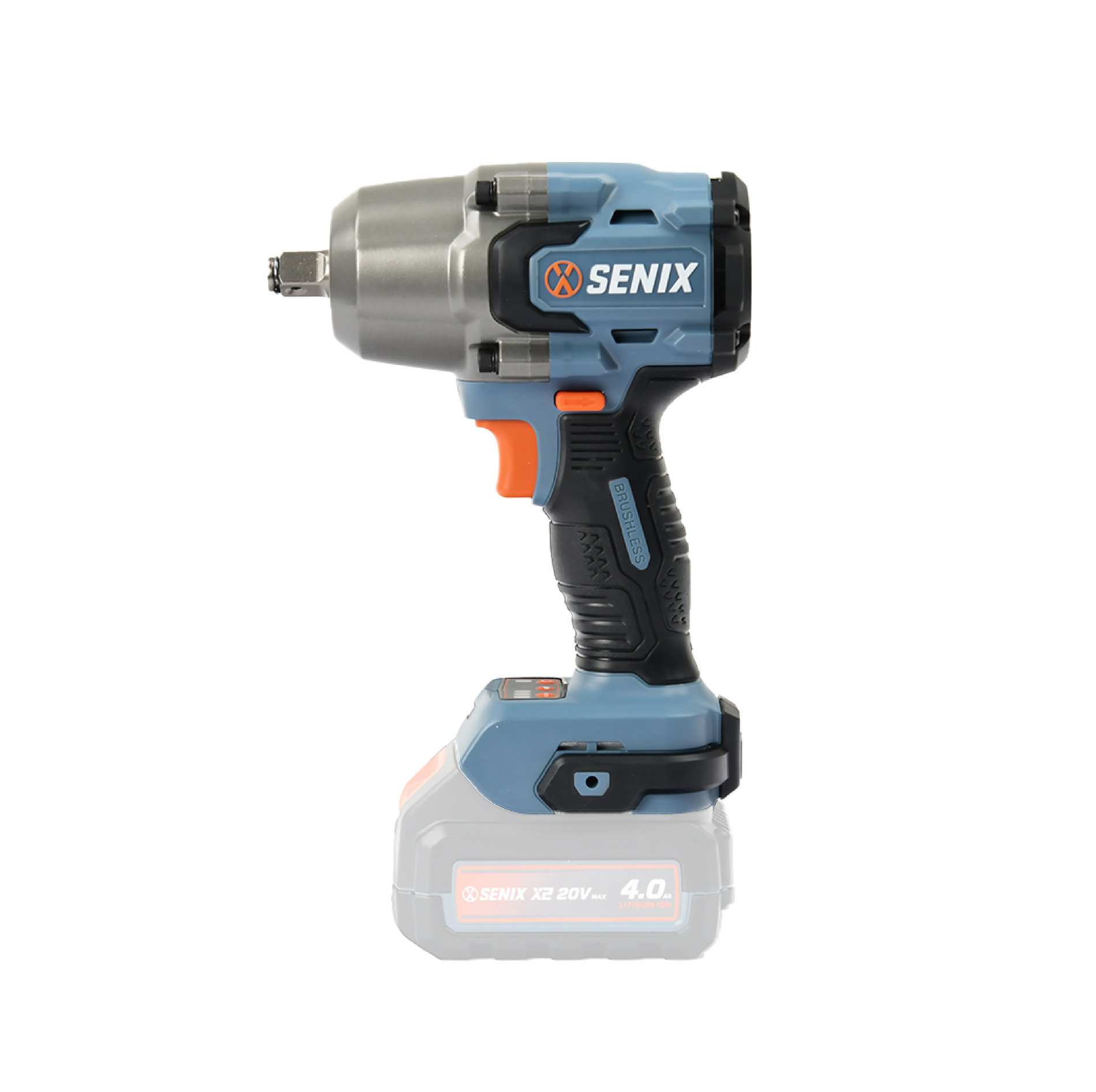 Импульсный гайковерт 1/2, 750 Нм, 1х4Ач, без АКБ и ЗУ X2 20В