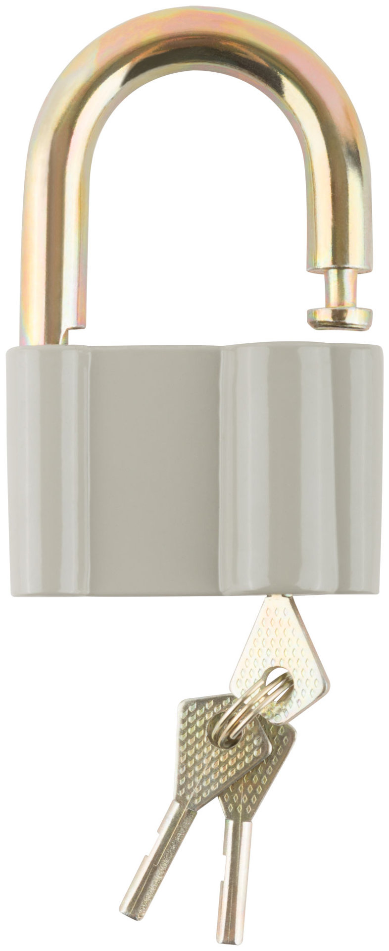 Замок навесной, корпус из алюминиевого сплава 72х48 мм, стальная дужка 13 мм (67017)