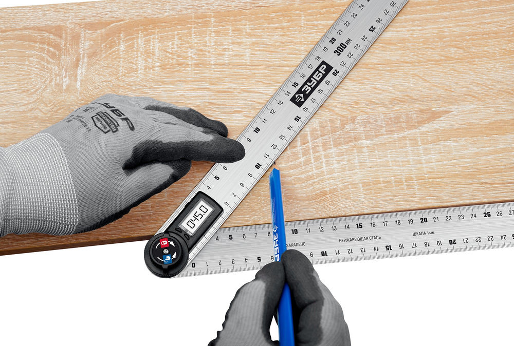 Транспортир-угломер электронный 300 мм Профессионал ЗУБР 34296