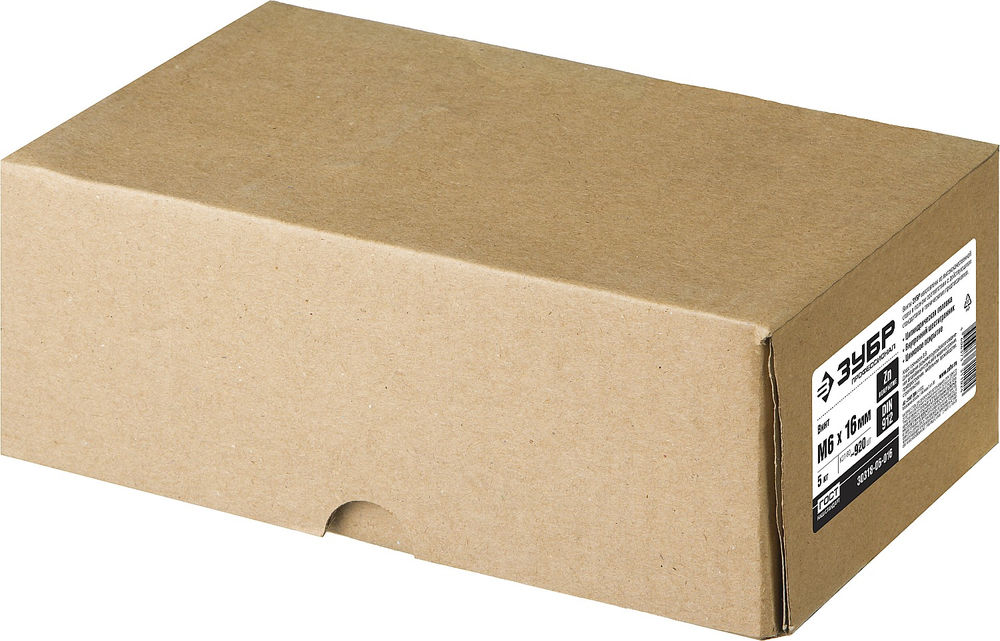 Винт с внутренним шестигранником М6?16 мм DIN 912 кл. пр. 8.8 цинк 5 кг Профессионал ЗУБР 30318-06-016