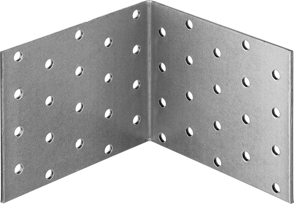 Равносторонний крепежный уголок 80 x 100 x 100 x 2 мм цинк ЗУБР УКР-2.0 310206-080-100