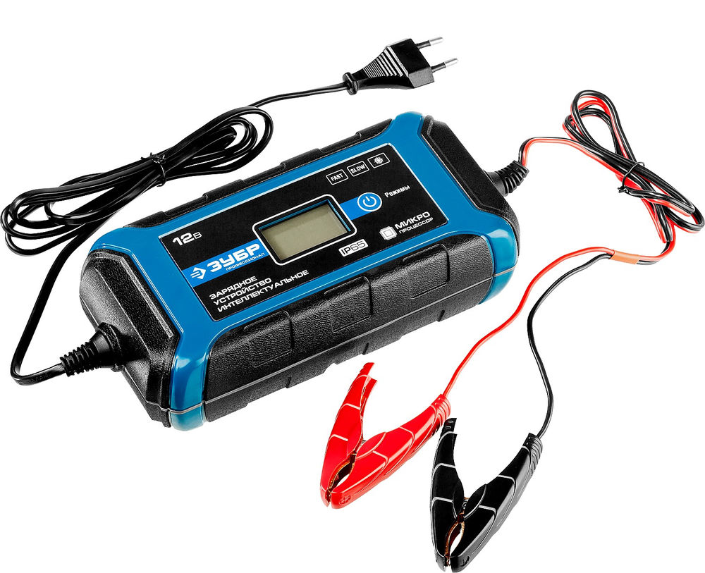 Зарядное устройство 12 В 8 А интеллектуальное для аккумуляторов Профессионал ЗУБР ЗУ-160 59303
