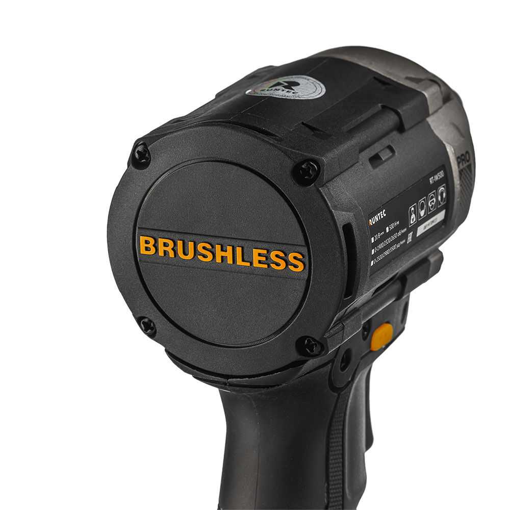 Гайковерт ударный аккумуляторный RUNTEC PRO 1/2, 20В, 500Нм, RUNTEC, RT-IW500W