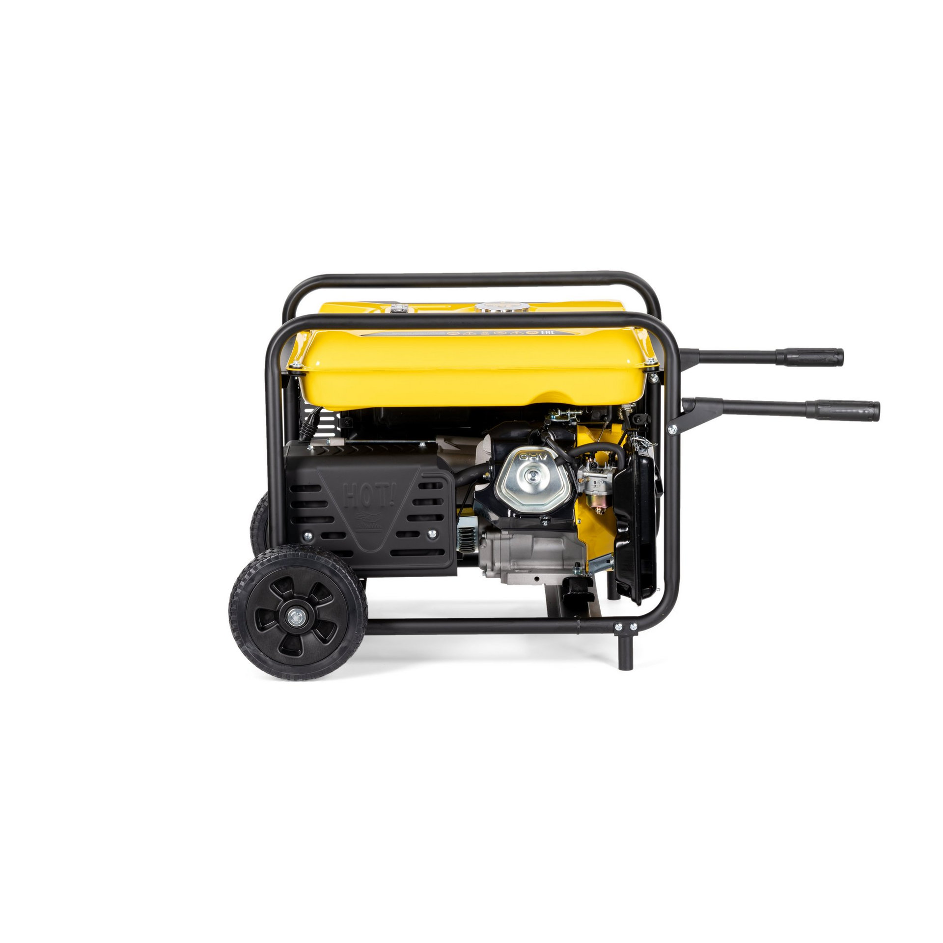 Генератор CHAMPION GG7001EW (6,8/7,5кВт 17лс 25л 88кг эл.старт колеса, счетчик) (GG7001EW)