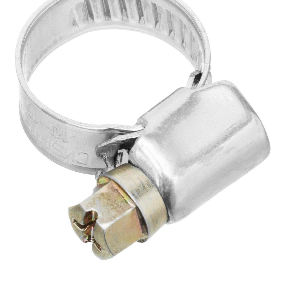 Хомуты металлические, Стандартное болтовое крепление 10-16 мм, 100 штук в упаковке, ширина 9 мм Сибртех (47556)