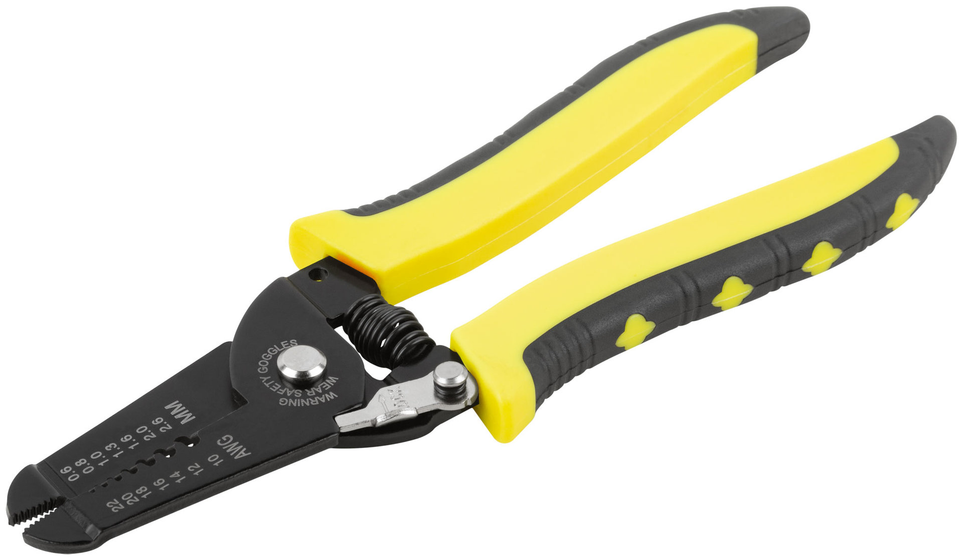 Клещи для снятия изоляции, диаметр проводов 0,6-2,6 мм, Профи, прорезиненная ручка 175 мм (60021)