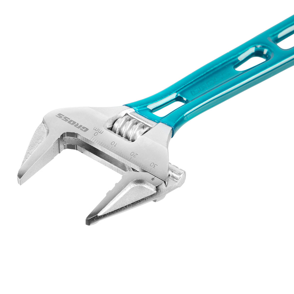 Ключ разводной 200 мм, CrV, облегченный Gross