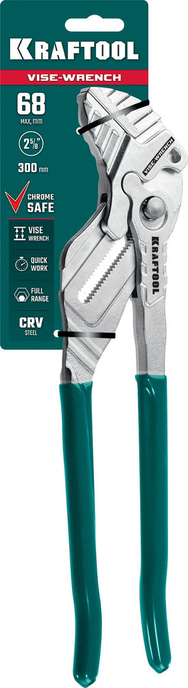 Клещи переставные-гаечный ключ Vise-Wrench, 300 мм KRAFTOOL 22068