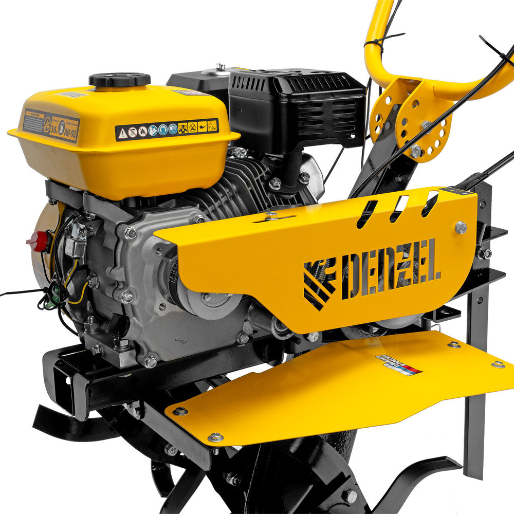 Мотоблок DPT-270SB, 7 л.с., ремен.сцеп, фрез 3х4, ШОМ, без колес, передачи 2В/1Н Denzel (56452)