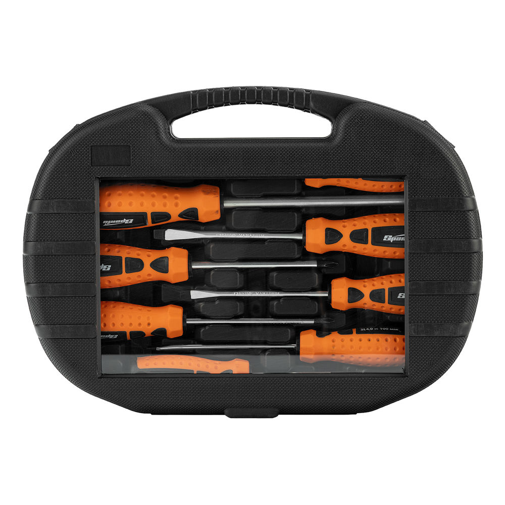 Набор отверток, СrV, в пластмассовом боксе, 8 шт, Sparta