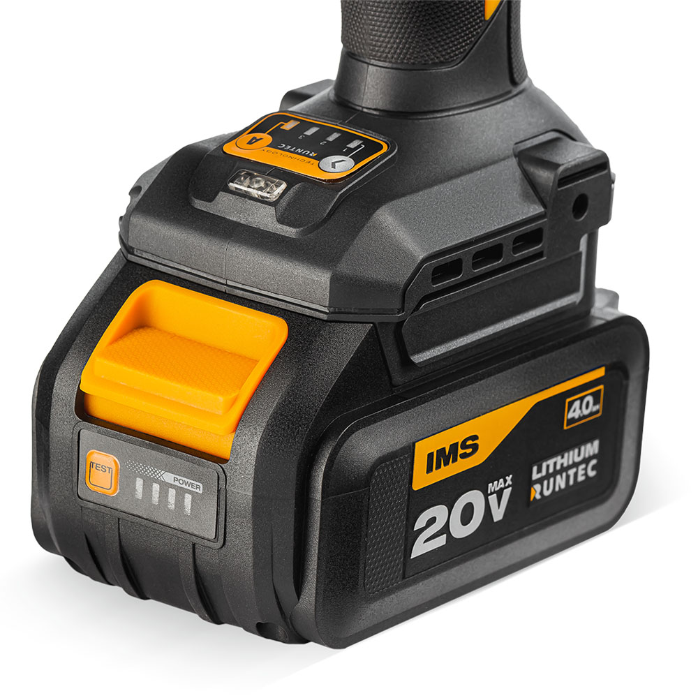 Гайковерт ударный аккумуляторный PRO 1/2, 20В, 2*4Ач, 750Нм RUNTEC RT-IW750