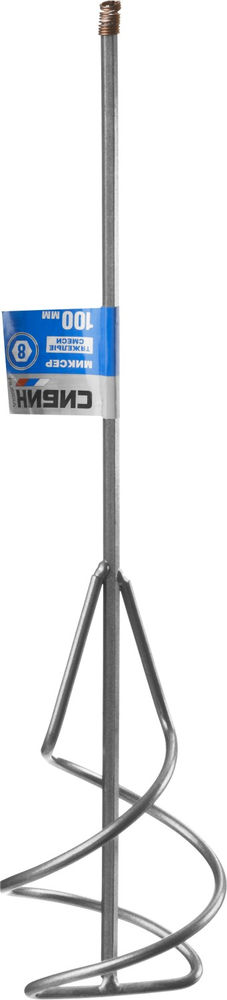 Миксер для песчано-гравийных смесей 100 х 450 мм, шестигранный хвостовик СИБИН 06048-10-45