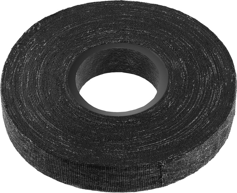 Изолента х/б 18 мм х 45 м, 1 000 В, черная СИБИН 1230-45
