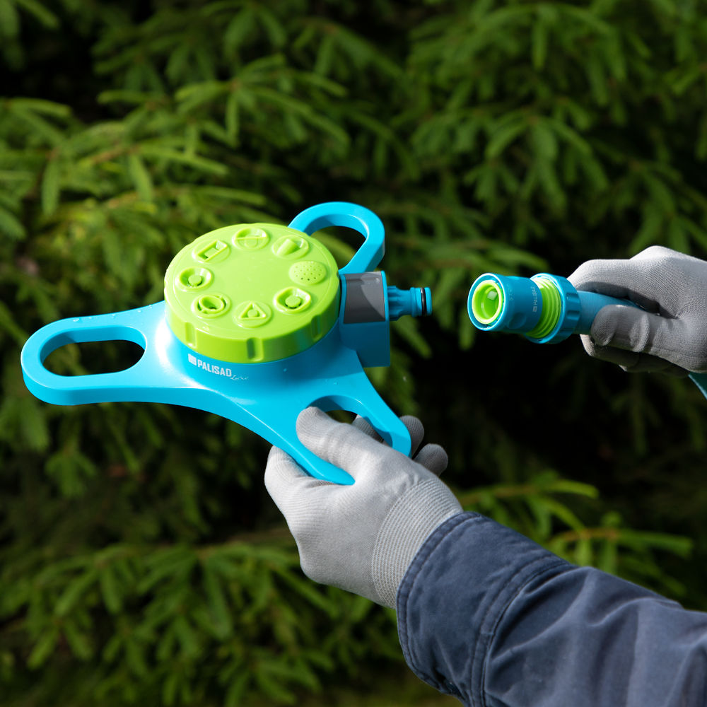 Соединитель пластмассовый, быстросъемный для шланга 3/4, однокомпонентный Palisad Luxe (66257)