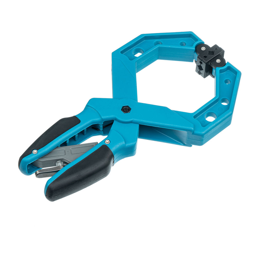 Струбцина клещеобразная 4, пластиковый корпус, храповой механизм жесткой фиксации, 100 мм Gross (20805)