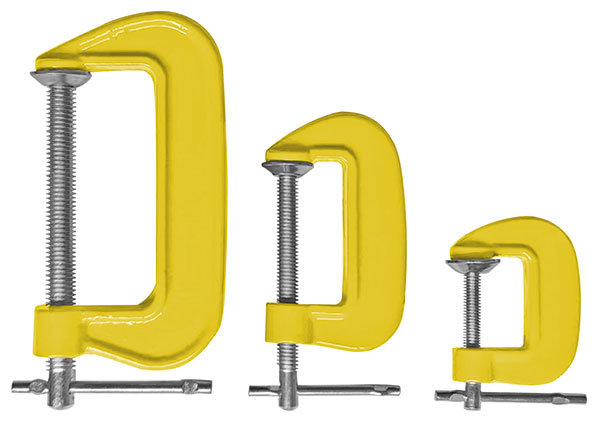 Струбцины тип G, набор 3 шт. 1, 2, 3 (59231)