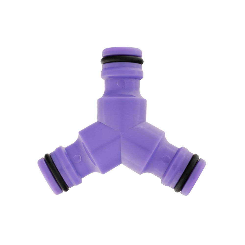 Тройник для разветвления или соединения, штуцерный, пластмассовый Palisad (66468)