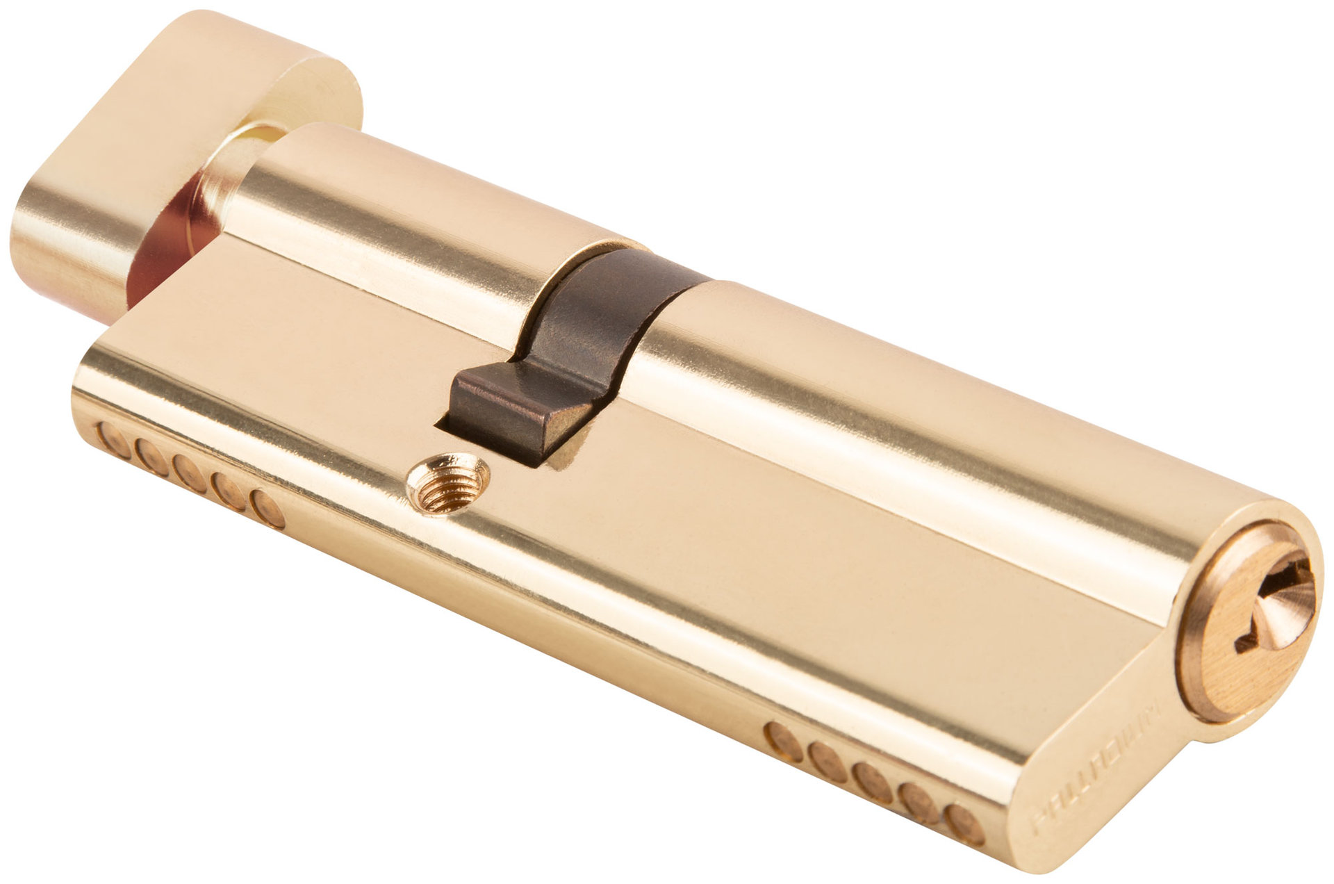 Цилиндровый механизм PALLADIUM асимметричный, 90 мм, ключ-завертка, латунь (67248)